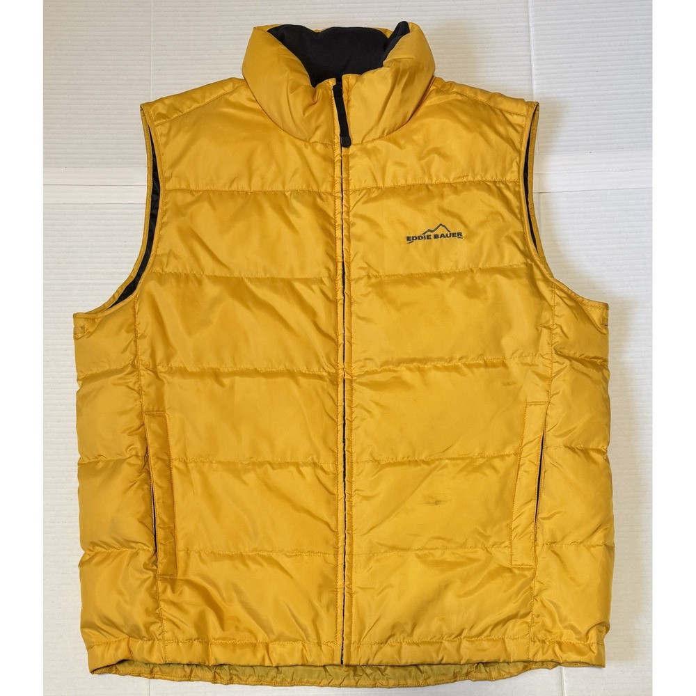 EDDIE BAUER - Men's Hard to Find! Premium Goose Down Puffer Vest - Size Large
